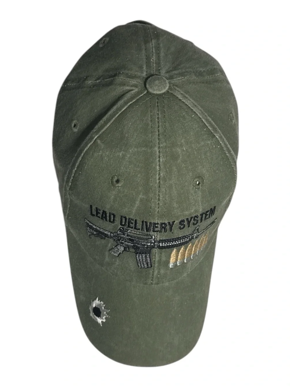 Lead Delivery System Embroidered Olive Baseball Cap
